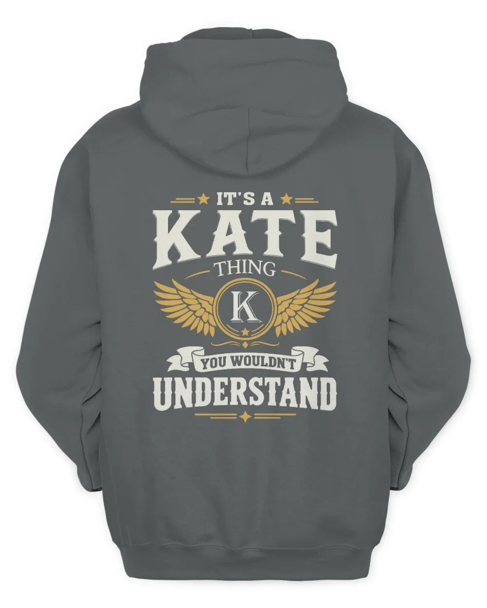 KATE KT06-M008 It’s a [NAME] Thing – You Wouldn’t Understand | Personalized Vintage T-Shirt - Unisex Hoodie - Charcoal