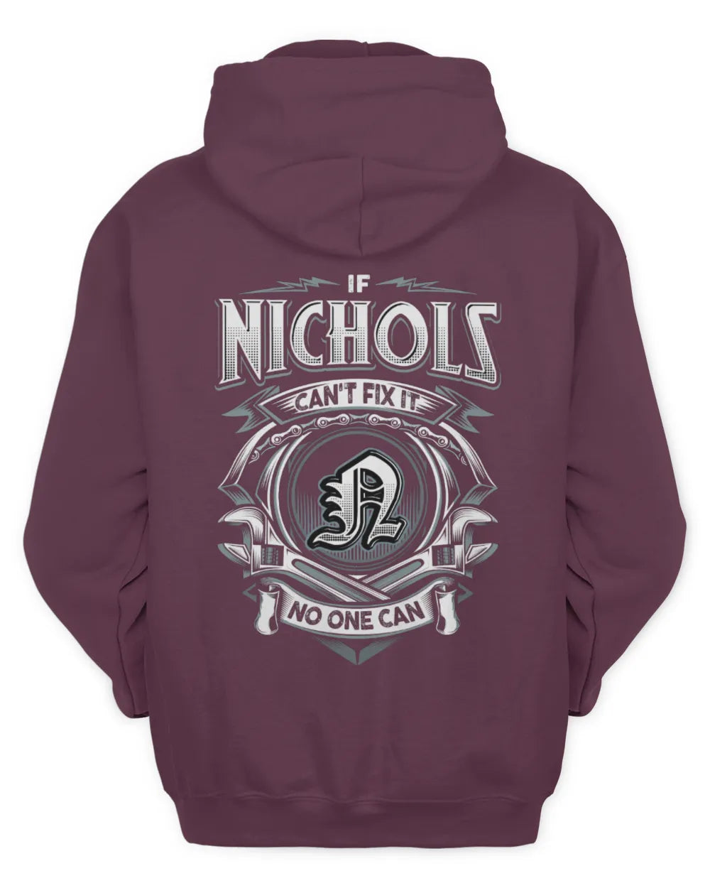 NICHOLS AP81-K4-626 - Personalized Ahmed Quote Apparel “If Ahmed Can't Fix It, No One Can” - Unisex Hoodie - Maroon