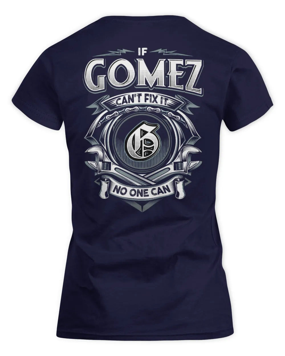 GOMEZ AP81-K4-626 - Personalized Ahmed Quote Apparel “If Ahmed Can't Fix It, No One Can” - Women's Standard T-Shirt - Navy