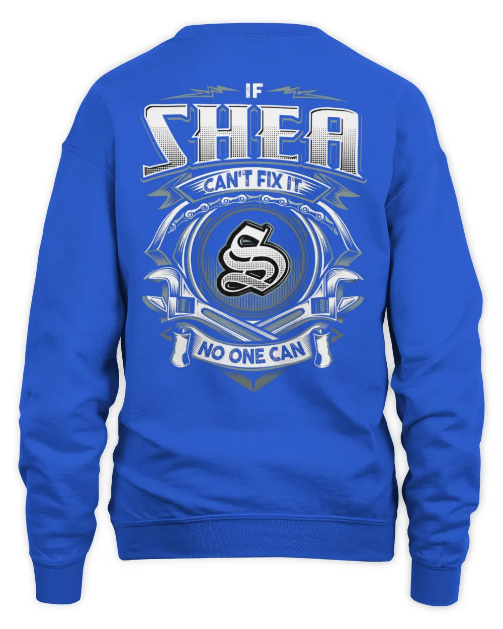 SHEA AP81-K4-626 - Personalized Ahmed Quote Apparel “If Ahmed Can't Fix It, No One Can” - Unisex Sweatshirt - Royal