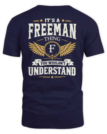 FREEMAN KT06-M008 It’s a [NAME] Thing – You Wouldn’t Understand | Personalized Vintage T-Shirt - Unisex Standard T-Shirt - Navy