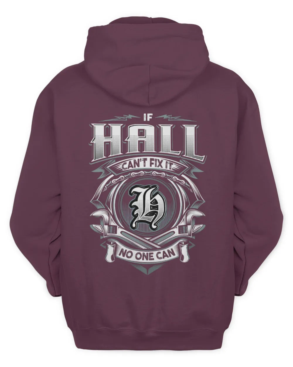 HALL AP81-K4-626 - Personalized Ahmed Quote Apparel “If Ahmed Can't Fix It, No One Can” - Unisex Hoodie - Maroon