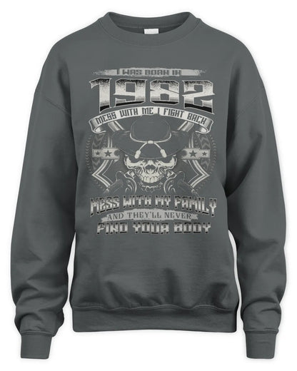 1982 HH89-K2 – Protective Family Quote T-Shirt - Unisex Sweatshirt - Charcoal