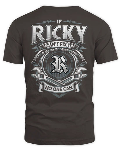 RICKY AP81-K4-626 - Personalized Ahmed Quote Apparel “If Ahmed Can't Fix It, No One Can” - Unisex Standard T-Shirt - Dark Chocolate