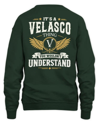 VELASCO KT06-M008 It’s a [NAME] Thing – You Wouldn’t Understand | Personalized Vintage T-Shirt - Unisex Sweatshirt - Forest Green
