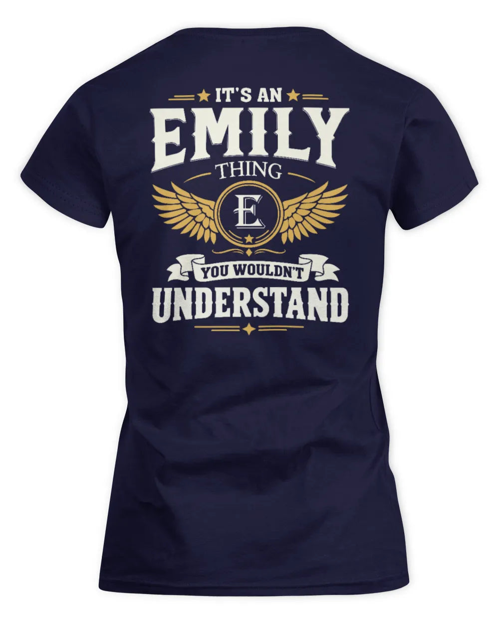 EMILY KT06-M008 It’s a [NAME] Thing – You Wouldn’t Understand | Personalized Vintage T-Shirt - Women's Standard T-Shirt - Navy