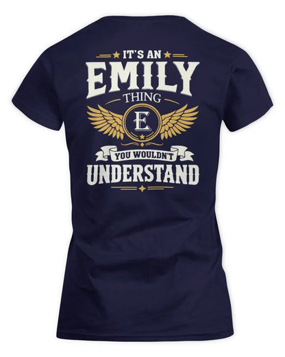 EMILY KT06-M008 It’s a [NAME] Thing – You Wouldn’t Understand | Personalized Vintage T-Shirt - Women's Standard T-Shirt - Navy