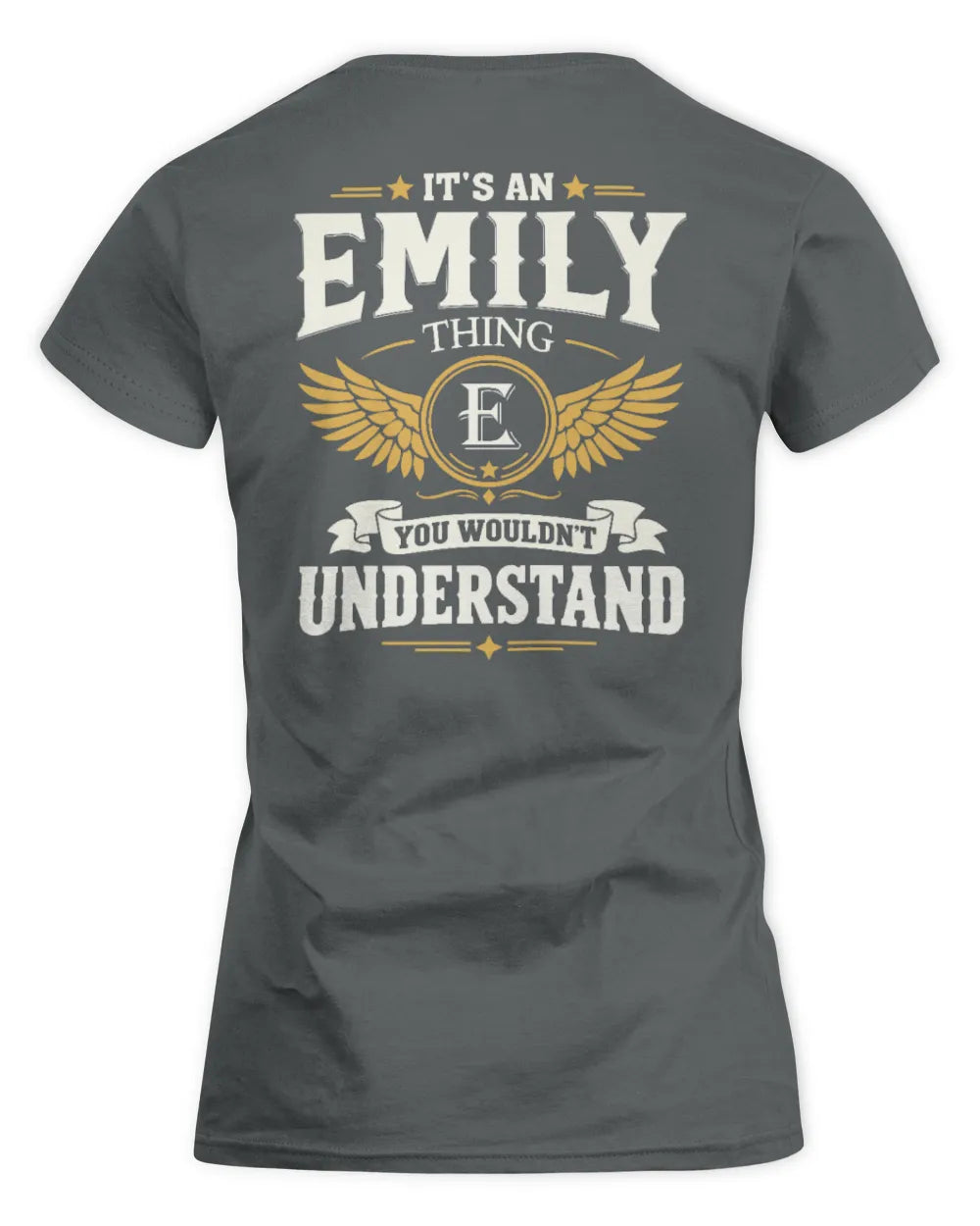 EMILY KT06-M008 It’s a [NAME] Thing – You Wouldn’t Understand | Personalized Vintage T-Shirt - Women's Standard T-Shirt - Charcoal
