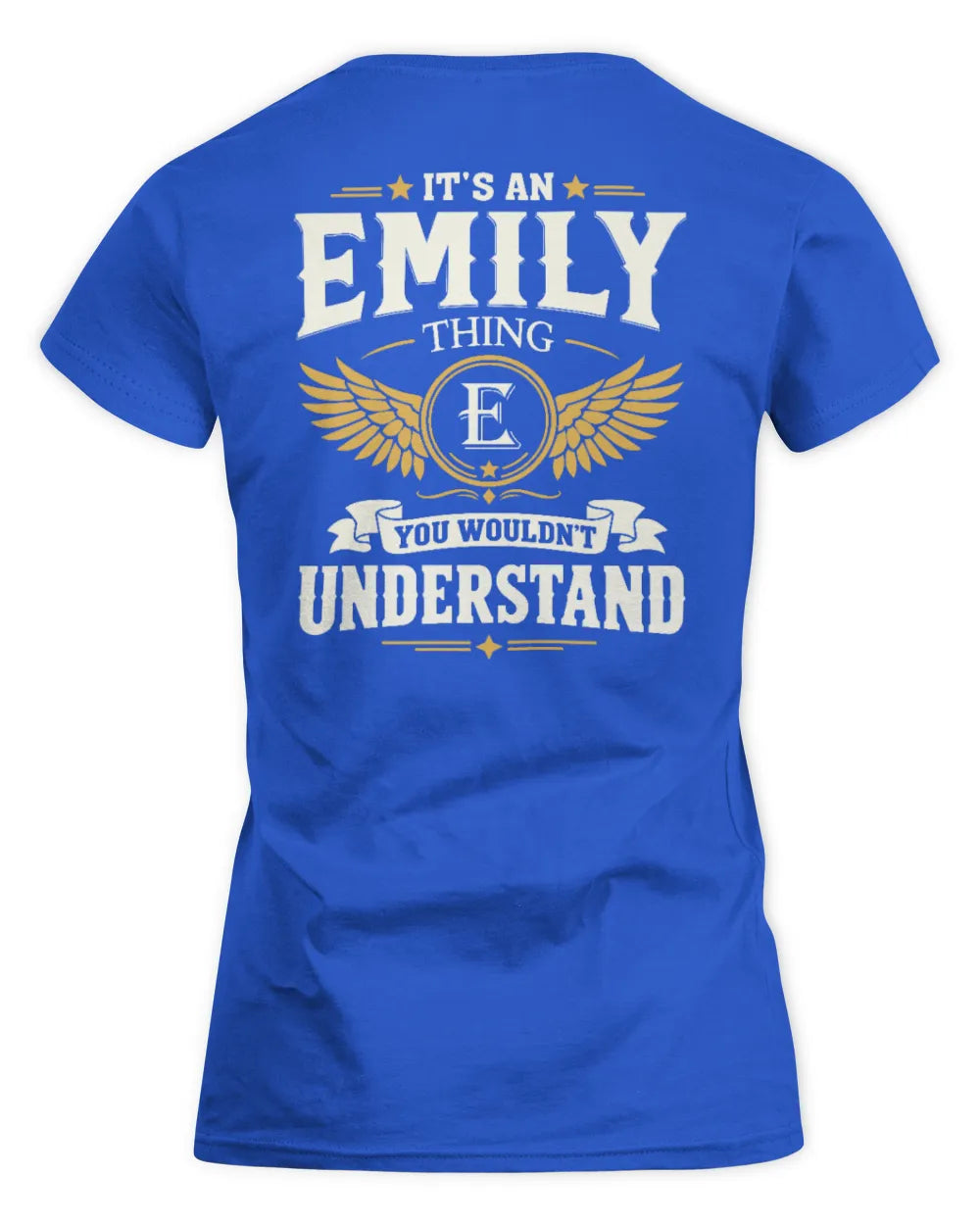 EMILY KT06-M008 It’s a [NAME] Thing – You Wouldn’t Understand | Personalized Vintage T-Shirt - Women's Standard T-Shirt - Royal