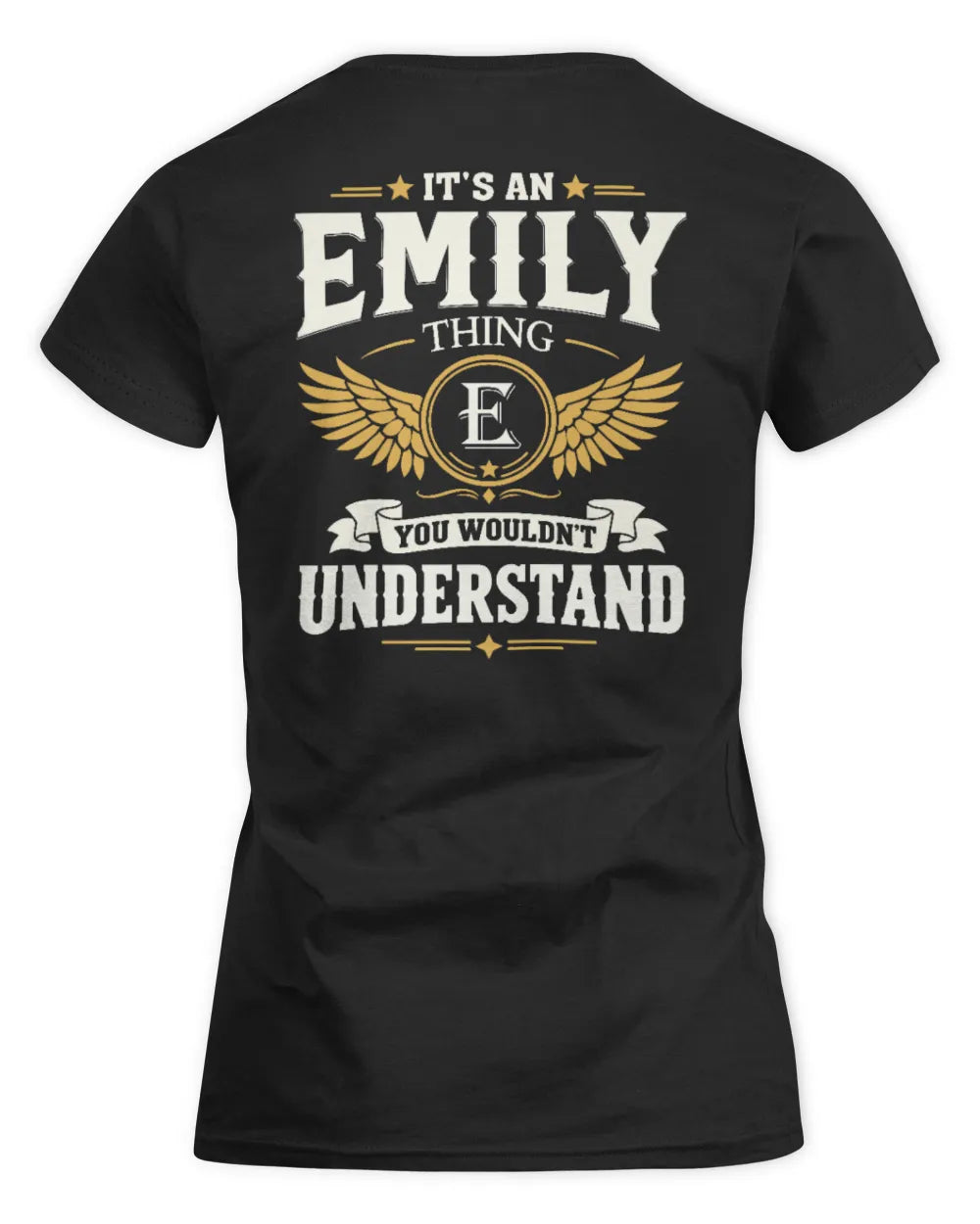 EMILY KT06-M008 It’s a [NAME] Thing – You Wouldn’t Understand | Personalized Vintage T-Shirt - Women's Standard T-Shirt - Black
