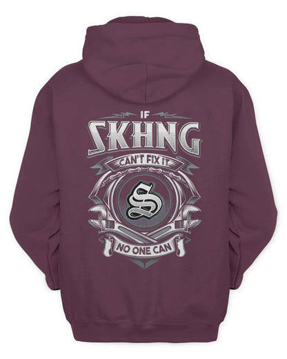 SKHNG AP81-K4-626 - Personalized Ahmed Quote Apparel “If Ahmed Can't Fix It, No One Can” - Unisex Hoodie - Maroon