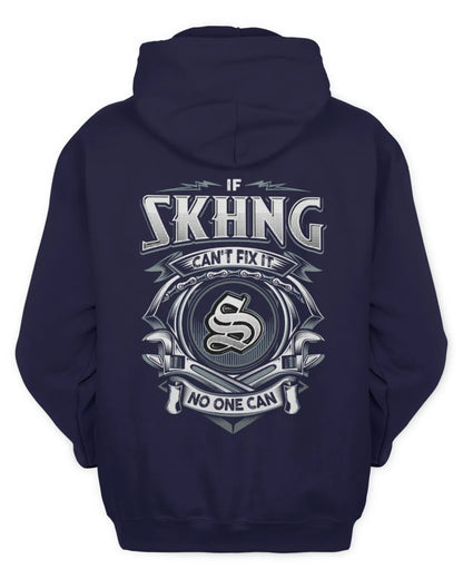 SKHNG AP81-K4-626 - Personalized Ahmed Quote Apparel “If Ahmed Can't Fix It, No One Can” - Unisex Hoodie - Navy