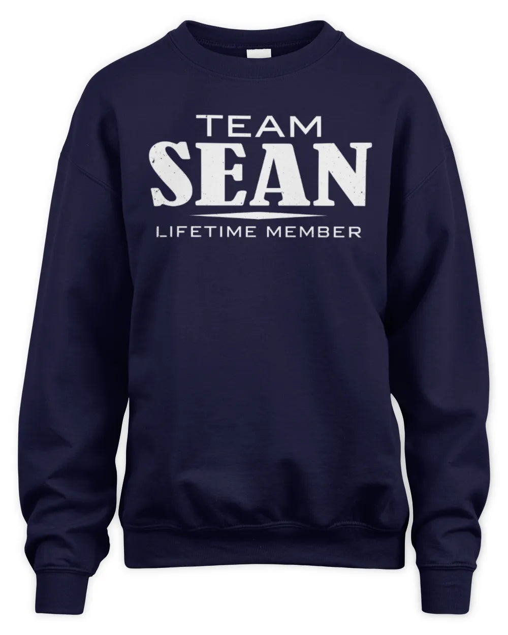 SEAN BL62-K4-128 - Personalized “Team NAME Lifetime Member” - Unisex Sweatshirt - Navy