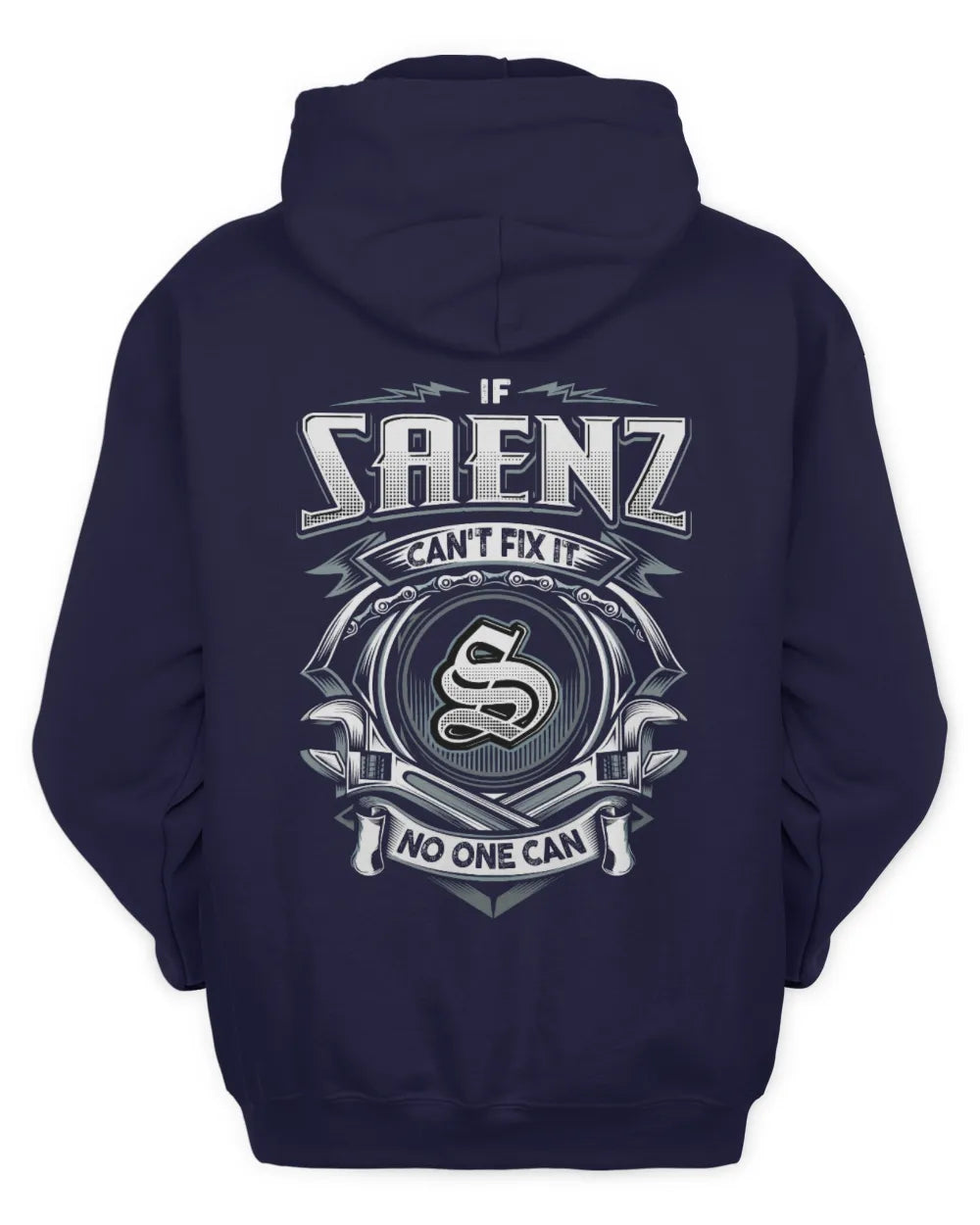 SAENZ AP81-K4-626 - Personalized Ahmed Quote Apparel “If Ahmed Can't Fix It, No One Can” - Unisex Hoodie - Navy