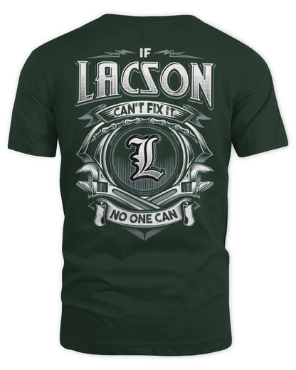 LACSON AP81-K4-626 - Personalized Ahmed Quote Apparel “If Ahmed Can't Fix It, No One Can” - Unisex Standard T-Shirt - Forest Green