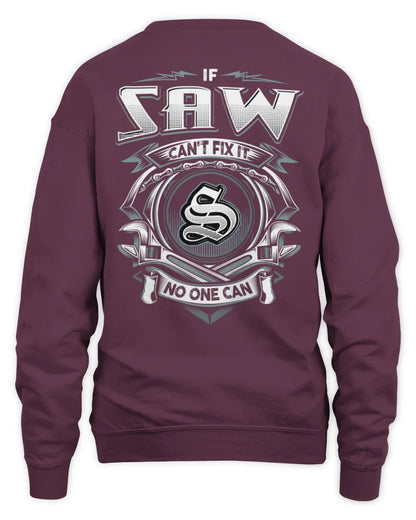 SAW AP81-K4-626 - Personalized Ahmed Quote Apparel “If Ahmed Can't Fix It, No One Can” - Unisex Sweatshirt - Maroon