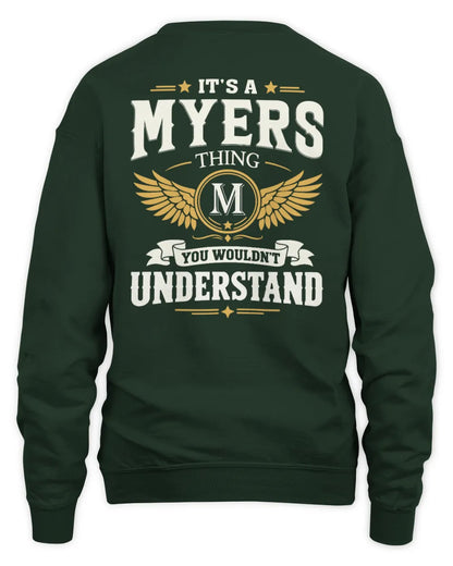 MYERS KT06-M008 It’s a [NAME] Thing – You Wouldn’t Understand | Personalized Vintage T-Shirt - Unisex Sweatshirt - Forest Green