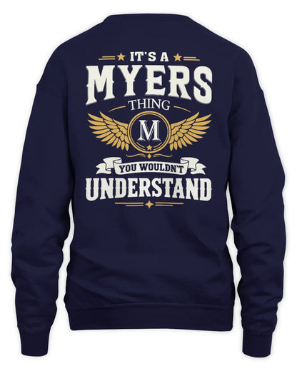 MYERS KT06-M008 It’s a [NAME] Thing – You Wouldn’t Understand | Personalized Vintage T-Shirt - Unisex Sweatshirt - Navy