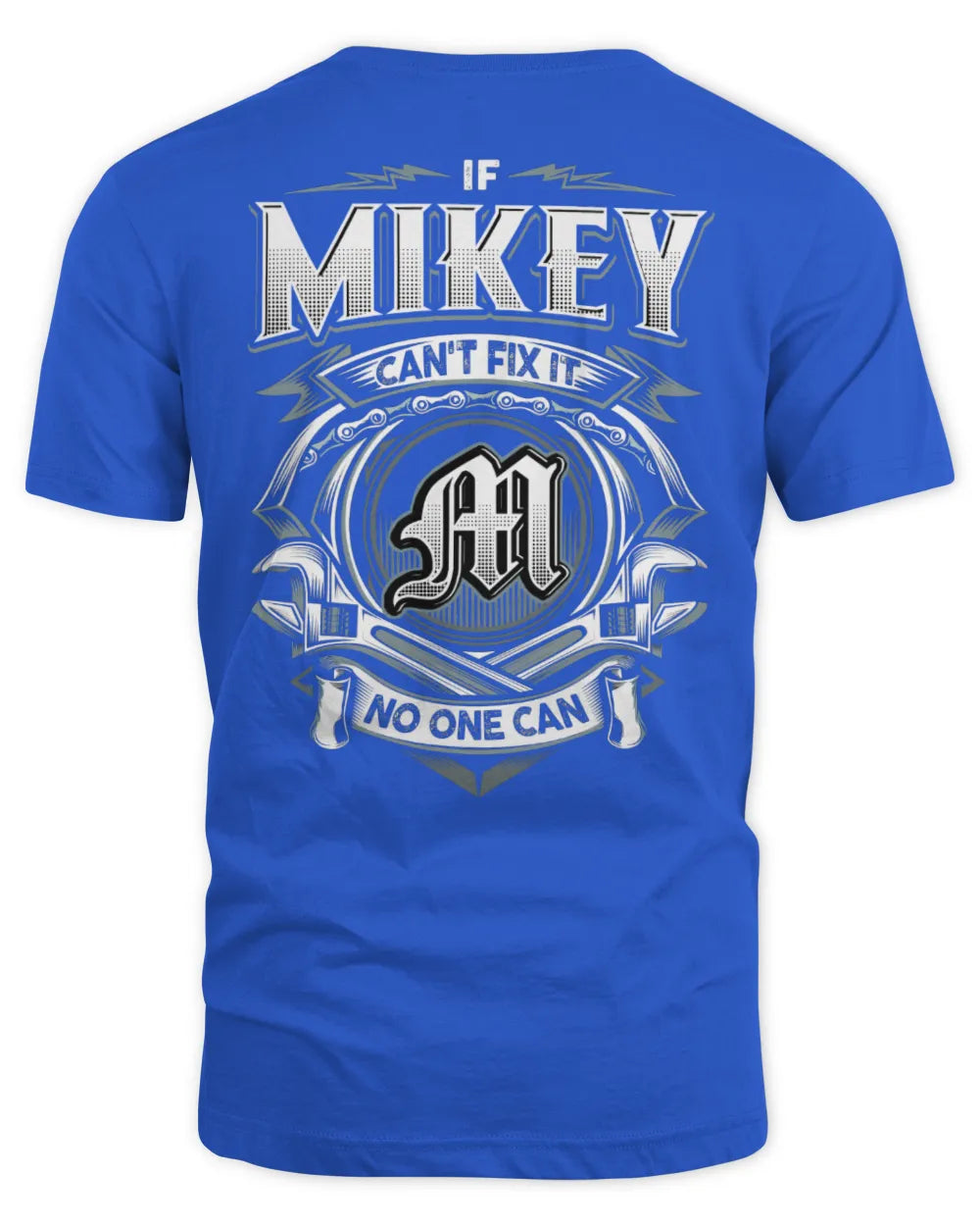 MIKEY AP81-K4-626 - Personalized Ahmed Quote Apparel “If Ahmed Can't Fix It, No One Can” - Unisex Standard T-Shirt - Royal