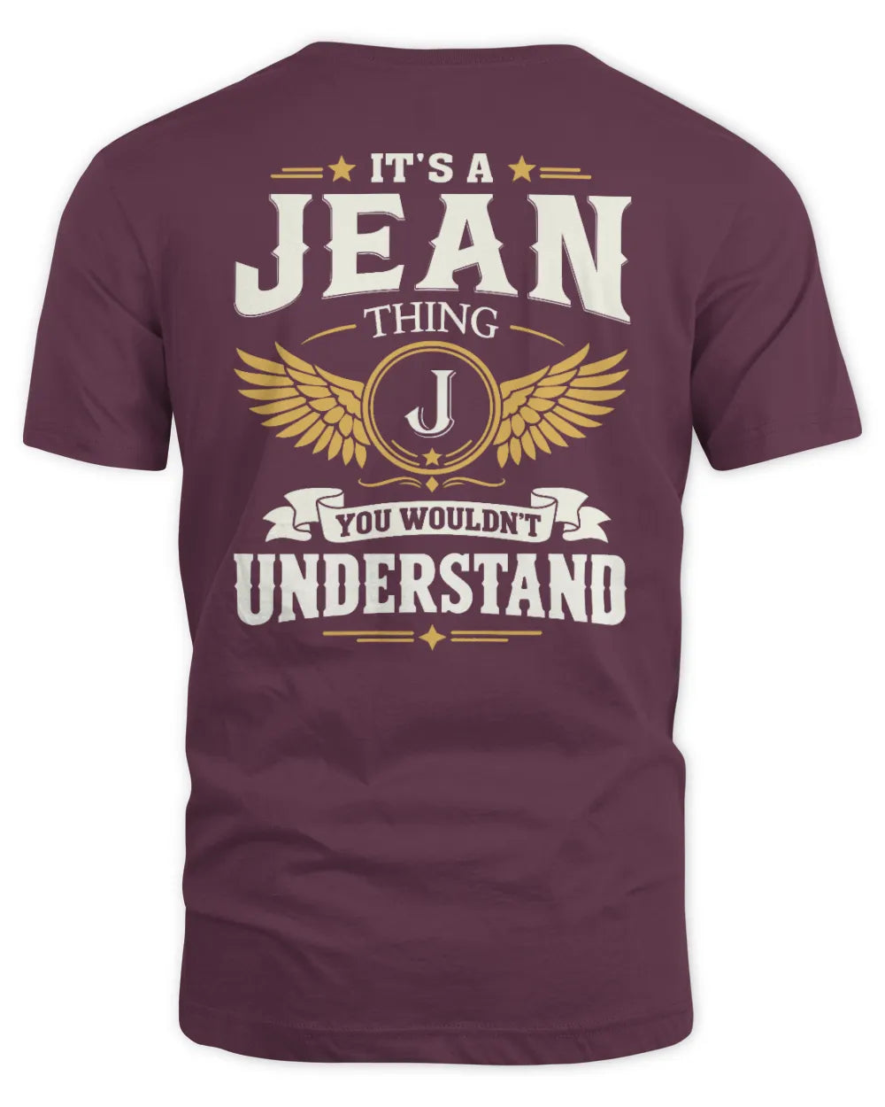 JEAN KT06-M008 It’s a [NAME] Thing – You Wouldn’t Understand | Personalized Vintage T-Shirt - Unisex Standard T-Shirt - Maroon