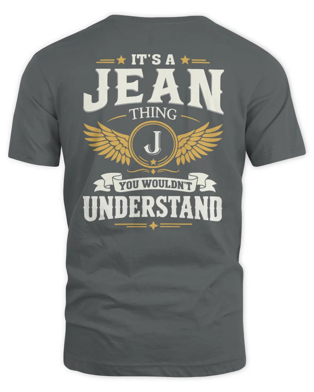 JEAN KT06-M008 It’s a [NAME] Thing – You Wouldn’t Understand | Personalized Vintage T-Shirt - Unisex Standard T-Shirt - Charcoal