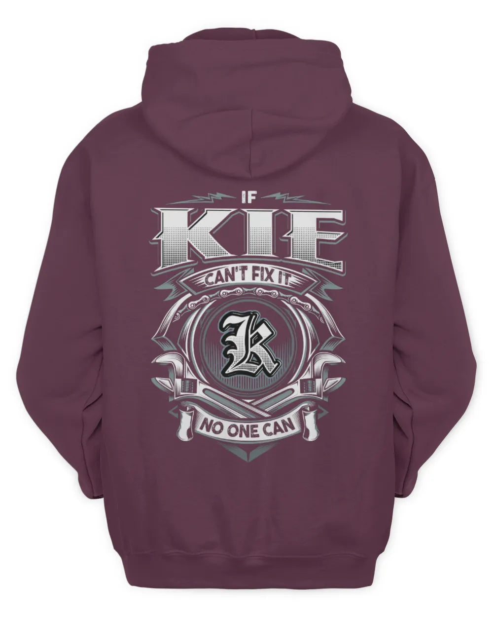 KIE AP81-K4-626 - Personalized Ahmed Quote Apparel “If Ahmed Can't Fix It, No One Can” - Unisex Hoodie - Maroon