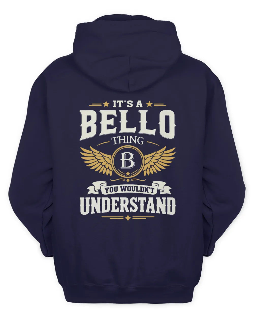 BELLO KT06-M008 It’s a [NAME] Thing – You Wouldn’t Understand | Personalized Vintage T-Shirt - Unisex Hoodie - Navy