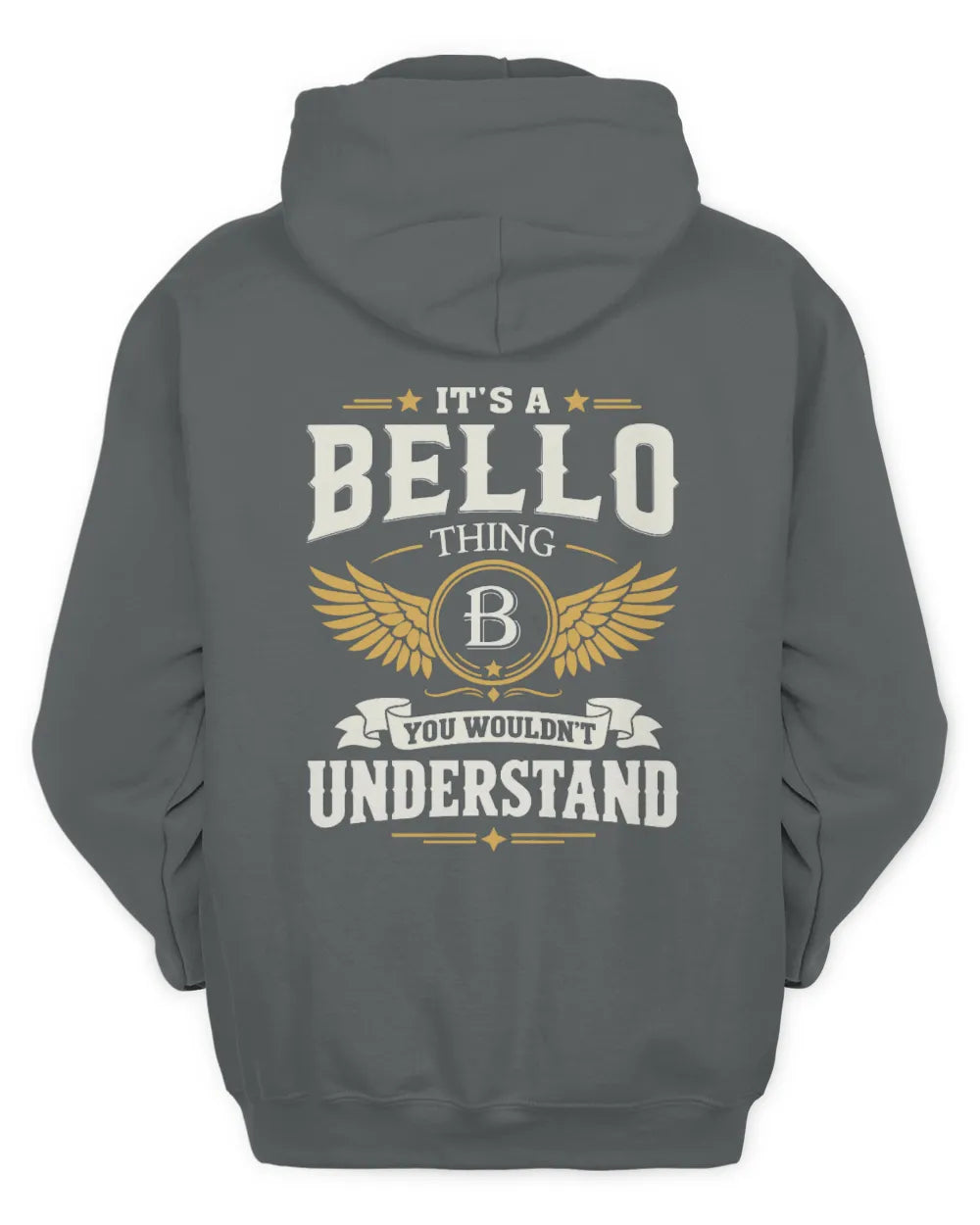 BELLO KT06-M008 It’s a [NAME] Thing – You Wouldn’t Understand | Personalized Vintage T-Shirt - Unisex Hoodie - Charcoal
