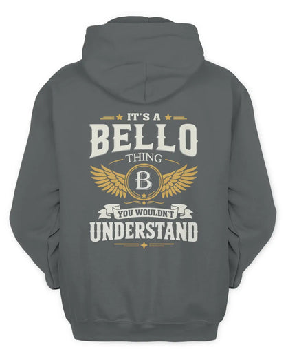 BELLO KT06-M008 It’s a [NAME] Thing – You Wouldn’t Understand | Personalized Vintage T-Shirt - Unisex Hoodie - Charcoal