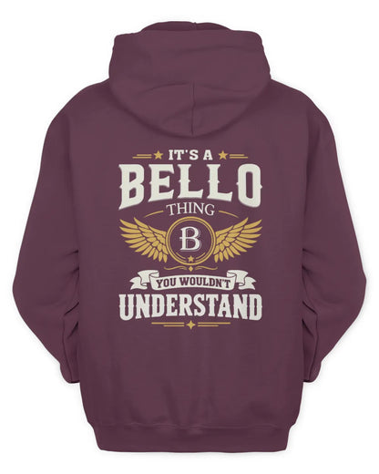 BELLO KT06-M008 It’s a [NAME] Thing – You Wouldn’t Understand | Personalized Vintage T-Shirt - Unisex Hoodie - Maroon