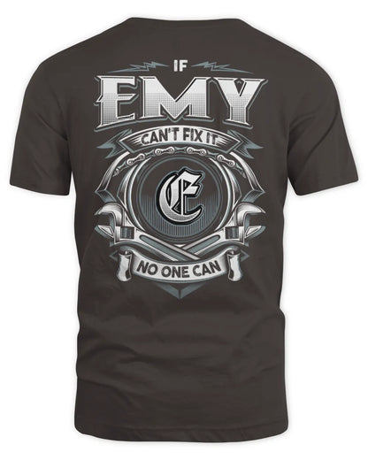 EMY AP81-K4-626 - Personalized Ahmed Quote Apparel “If Ahmed Can't Fix It, No One Can” - Unisex Standard T-Shirt - Dark Chocolate