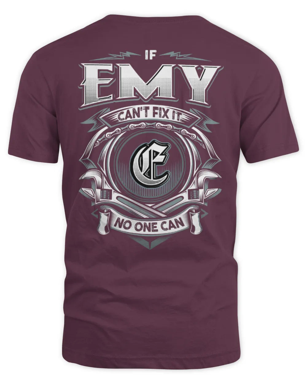 EMY AP81-K4-626 - Personalized Ahmed Quote Apparel “If Ahmed Can't Fix It, No One Can” - Unisex Standard T-Shirt - Maroon