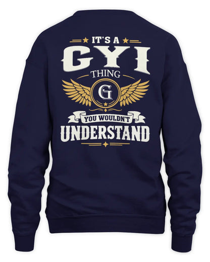 GYI KT06-M008 It’s a [NAME] Thing – You Wouldn’t Understand | Personalized Vintage T-Shirt - Unisex Sweatshirt - Navy