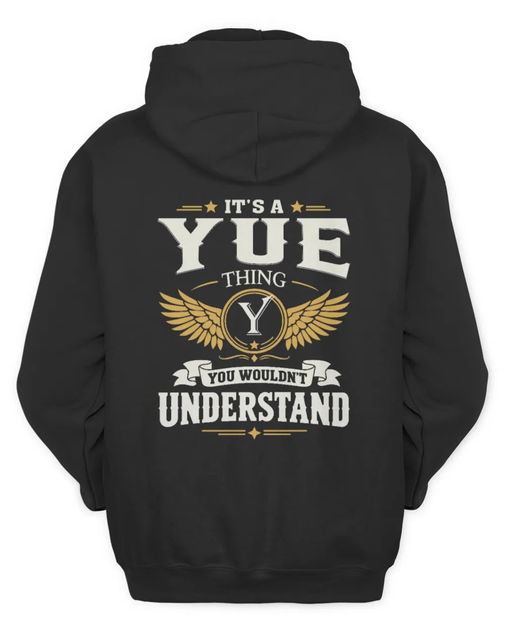 YUE KT06-M008 It’s a [NAME] Thing – You Wouldn’t Understand | Personalized Vintage T-Shirt - Unisex Hoodie - Black