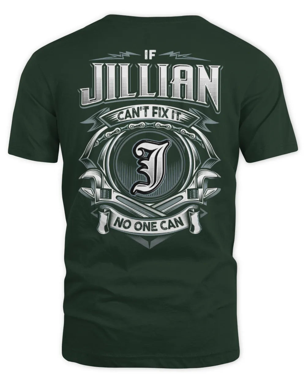 JILLIAN AP81-K4-626 - Personalized Ahmed Quote Apparel “If Ahmed Can't Fix It, No One Can” - Unisex Standard T-Shirt - Forest Green