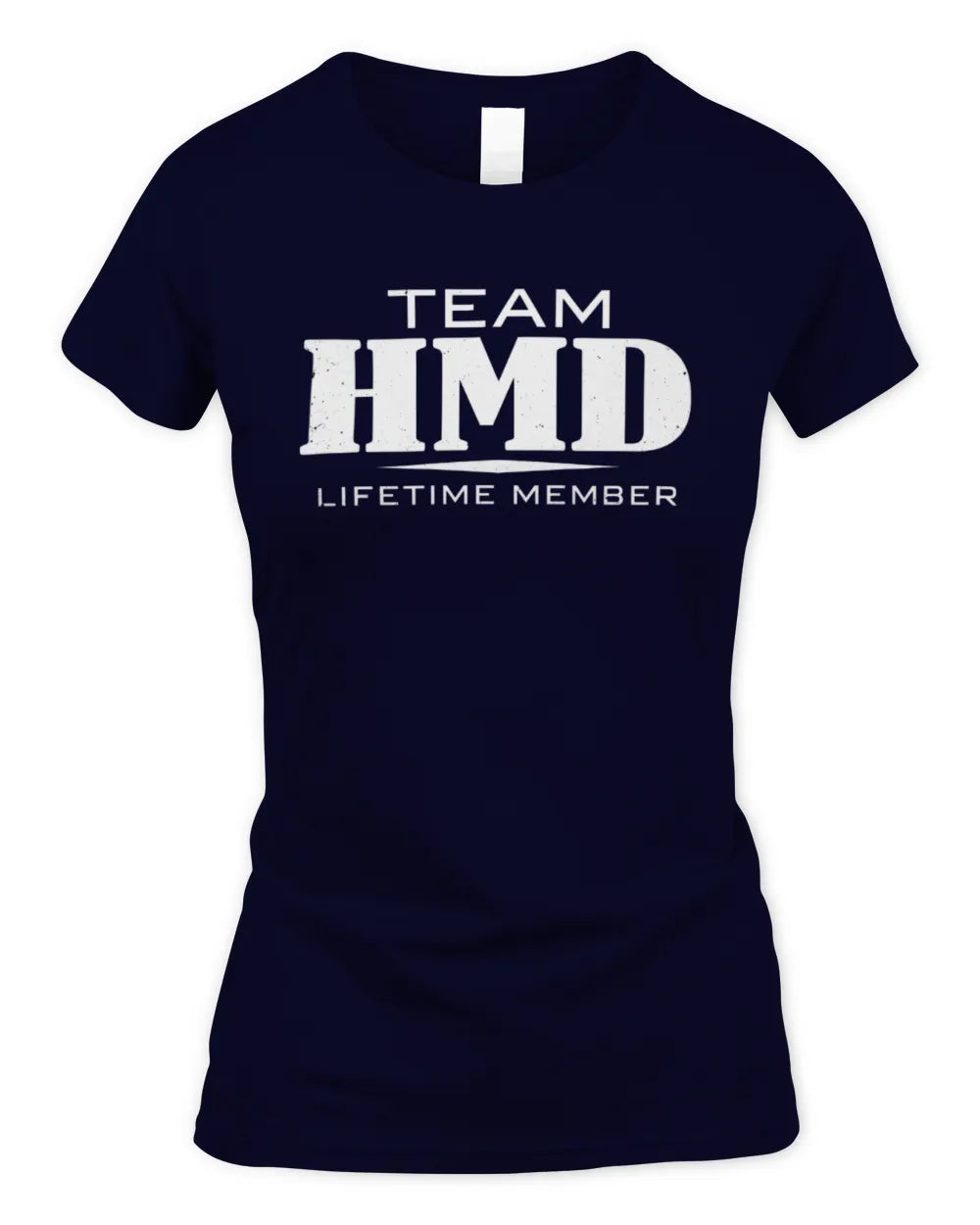 HMD BL62-K4-128 - Personalized “Team NAME Lifetime Member” - Women's Standard T-Shirt - Navy
