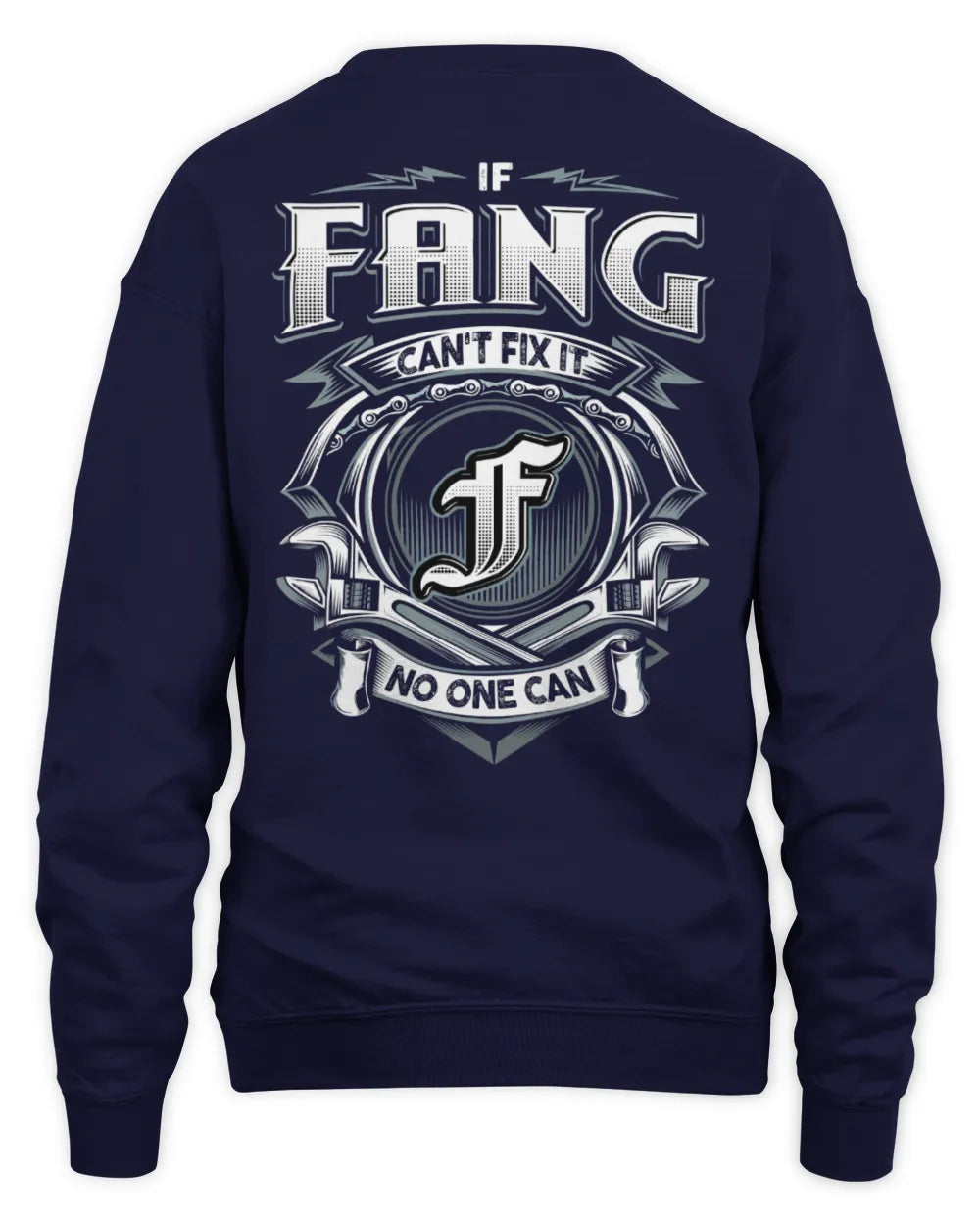 FANG AP81-K4-626 - Personalized Ahmed Quote Apparel “If Ahmed Can't Fix It, No One Can” - Unisex Sweatshirt - Navy
