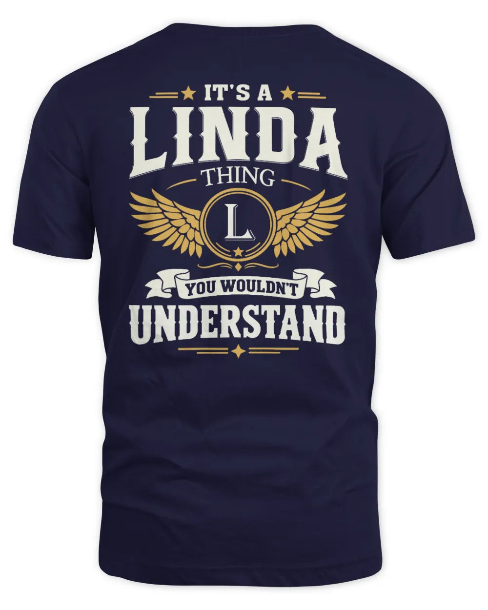LINDA KT06-M008 It’s a [NAME] Thing – You Wouldn’t Understand | Personalized Vintage T-Shirt - Unisex Standard T-Shirt - Navy