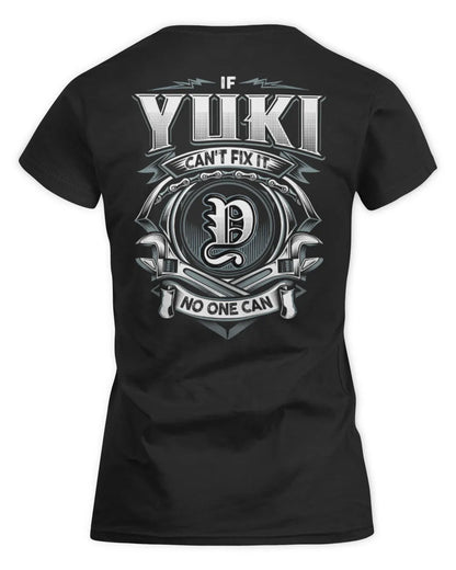 YUKI AP81-K4-626 - Personalized Ahmed Quote Apparel “If Ahmed Can't Fix It, No One Can” - Women's Standard T-Shirt - Black