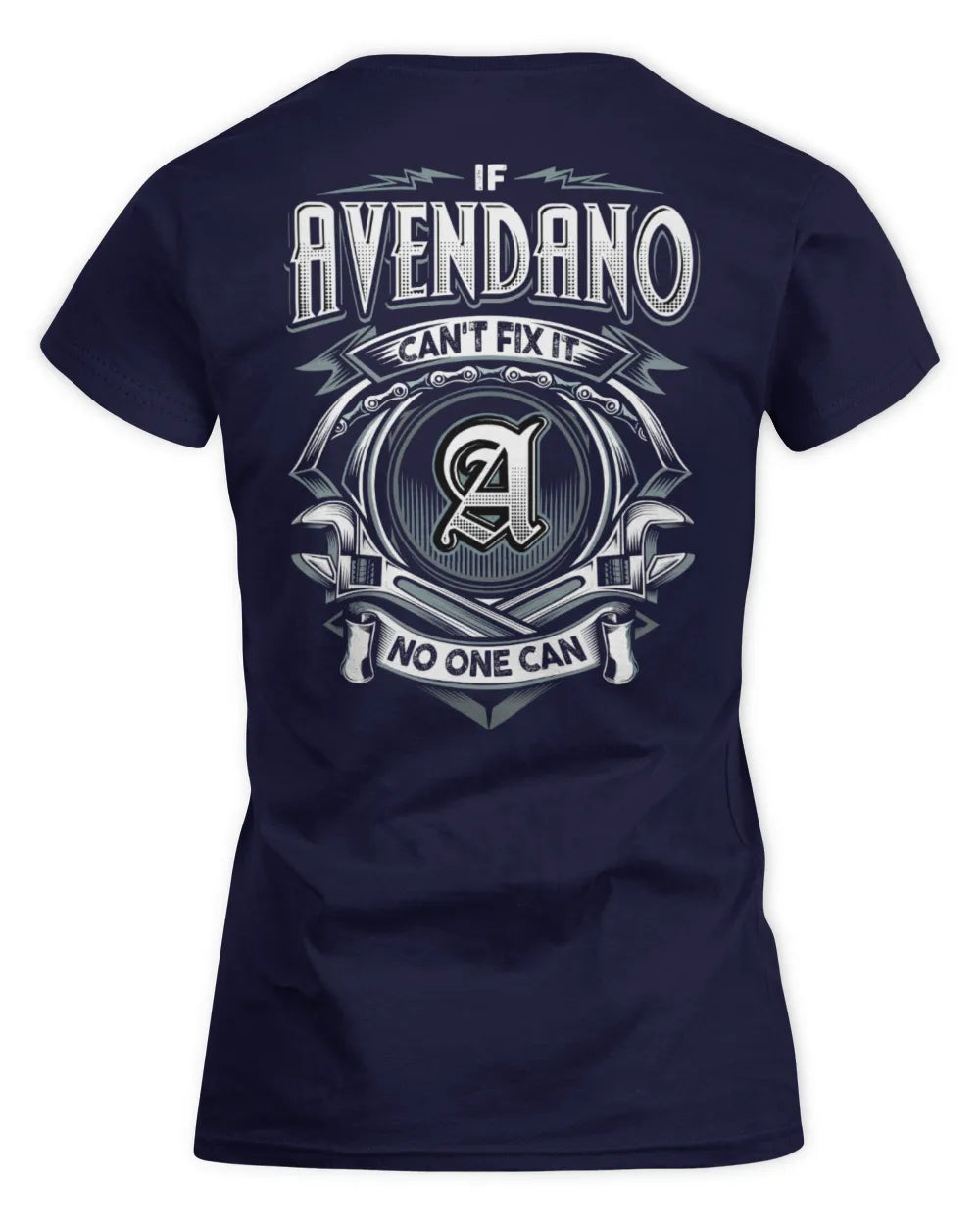 AVENDANO AP81-K4-626 - Personalized Ahmed Quote Apparel “If Ahmed Can't Fix It, No One Can” - Women's Standard T-Shirt - Navy