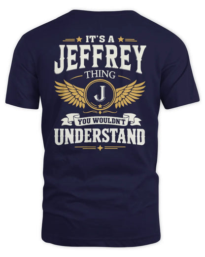 JEFFREY KT06-M008 It’s a [NAME] Thing – You Wouldn’t Understand | Personalized Vintage T-Shirt - Unisex Standard T-Shirt - Navy