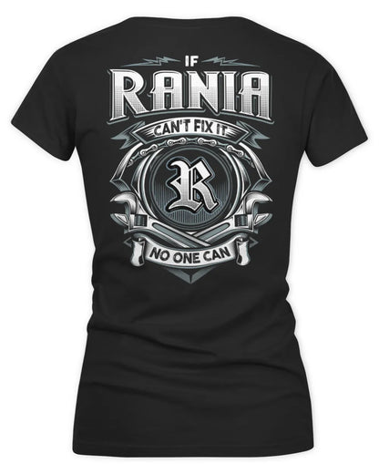 RANIA AP81-K4-626 - Personalized Ahmed Quote Apparel “If Ahmed Can't Fix It, No One Can” - Women's V-Neck T-Shirt - Black