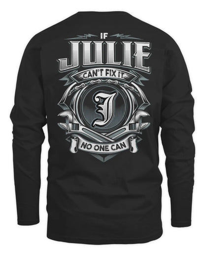 JULIE AP81-K4-626 - Personalized Ahmed Quote Apparel “If Ahmed Can't Fix It, No One Can” - Men's Long Sleeved T-Shirt - Black