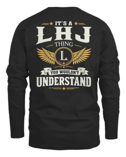 LHJ KT06-M008 It’s a [NAME] Thing – You Wouldn’t Understand | Personalized Vintage T-Shirt - Men's Long Sleeved T-Shirt - Black