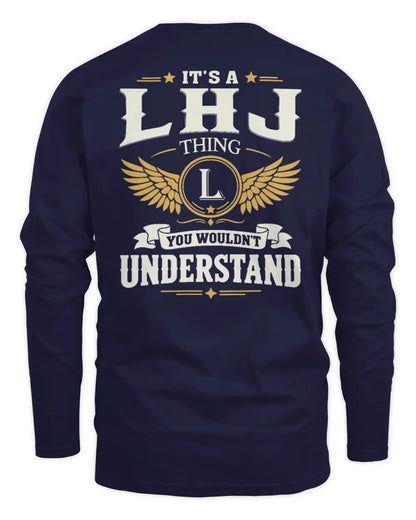 LHJ KT06-M008 It’s a [NAME] Thing – You Wouldn’t Understand | Personalized Vintage T-Shirt - Men's Long Sleeved T-Shirt - Navy