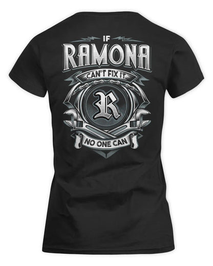 RAMONA AP81-K4-626 - Personalized Ahmed Quote Apparel “If Ahmed Can't Fix It, No One Can” - Women's Standard T-Shirt - Black