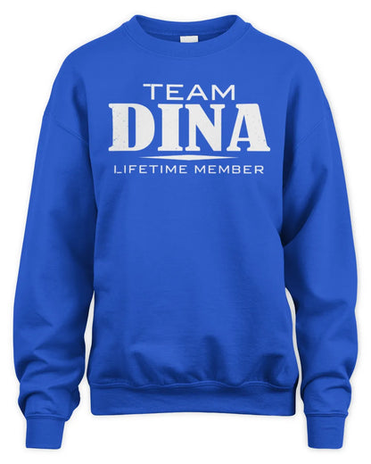 DINA BL62-K4-128 - Personalized “Team NAME Lifetime Member” - Unisex Sweatshirt - Royal