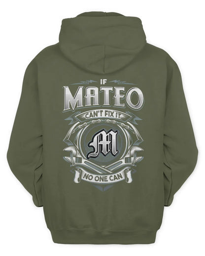 MATEO AP81-K4-626 - Personalized Ahmed Quote Apparel “If Ahmed Can't Fix It, No One Can” - Unisex Hoodie - Military Green