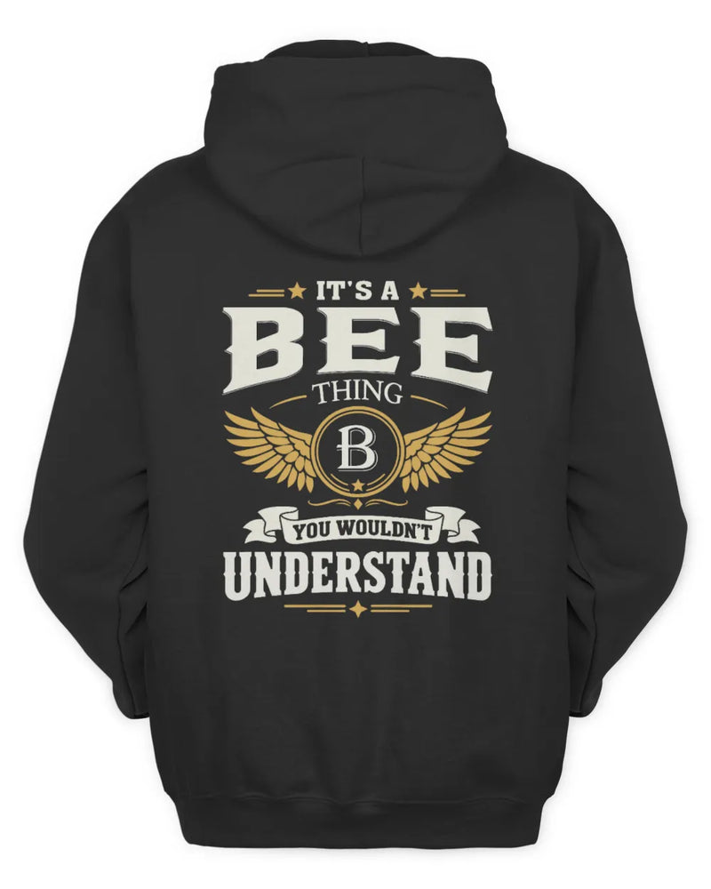 BEE KT06-M008 It’s a [NAME] Thing – You Wouldn’t Understand | Personalized Vintage T-Shirt - Unisex Hoodie - Black