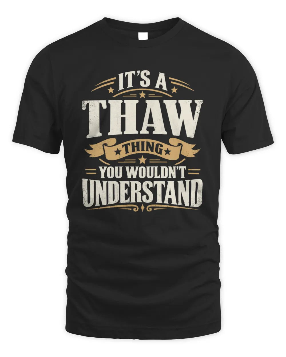 THAW P08 TH51 - Personalized “It’s a/an [NAME] Thing – You Wouldn’t Understand” Shirt - Unisex Standard T-Shirt - Black
